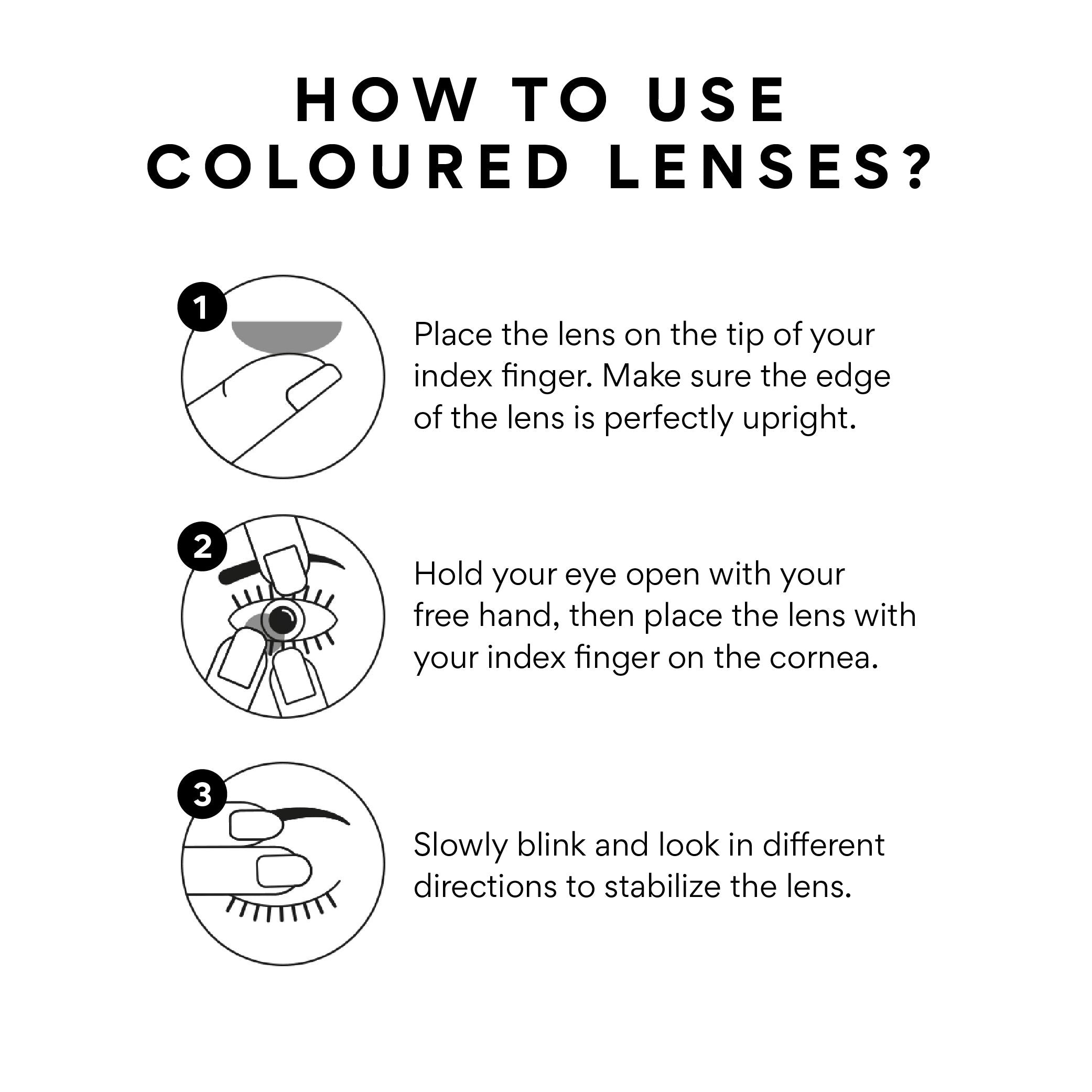 Coloured Contact Lenses Aquamarine 1 Day Power 0.00