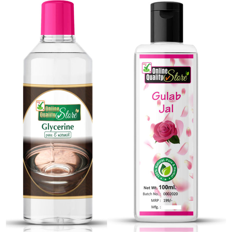Gulab Jal And Glycerin For Skin