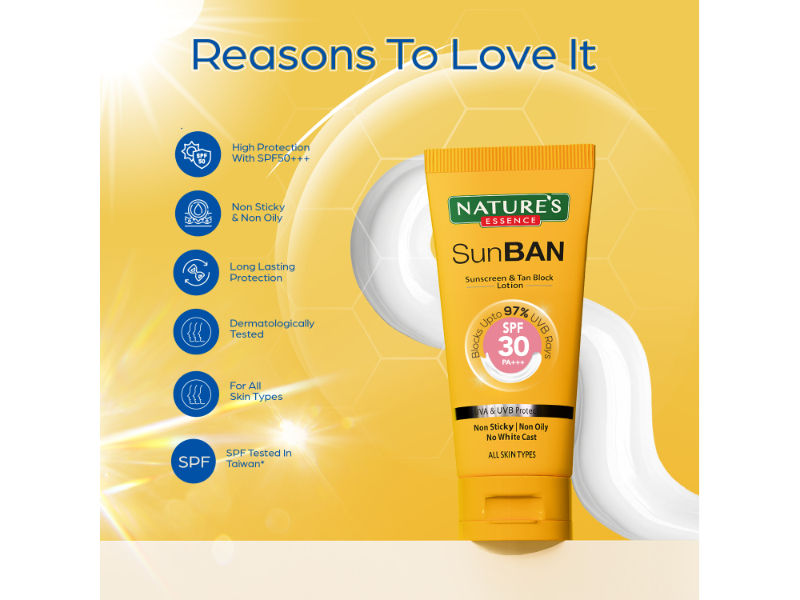 Sunban Spf 30 Pa+++ Sunscreen & Tan Block Lotion