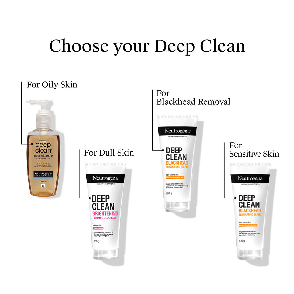 Deep Clean Blackhead Eliminating Face Scrub & Exfoliator with Salicylic Acid
