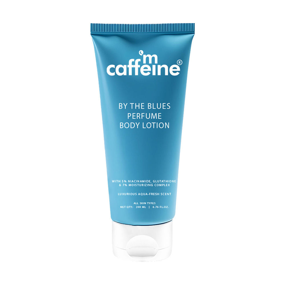 By The Blues Perfume Body Lotion With 5% Brightening Niacinamide-Gluta Aqua Woody Scent