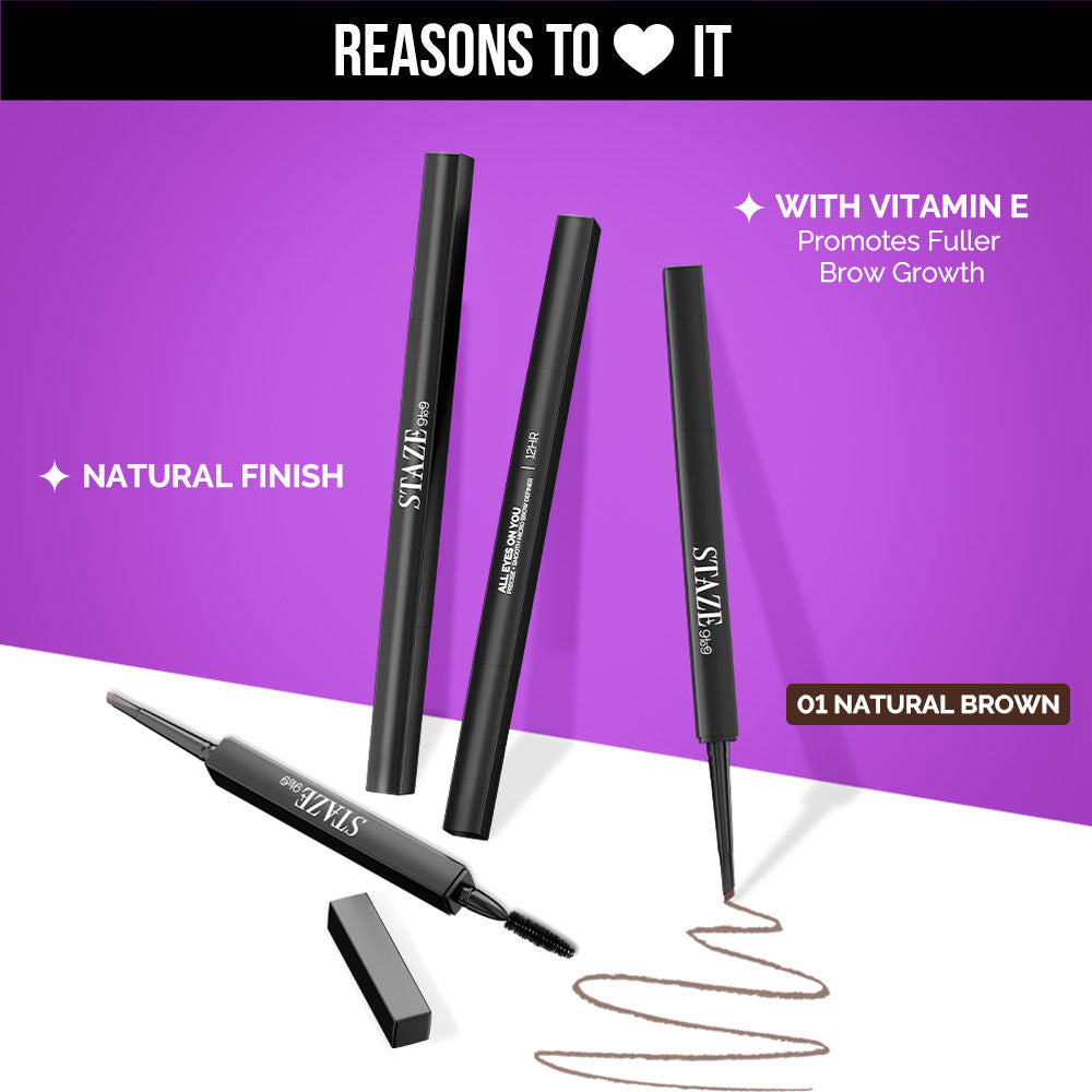 All Eyes On You Micro Brow Definer with a spoolie