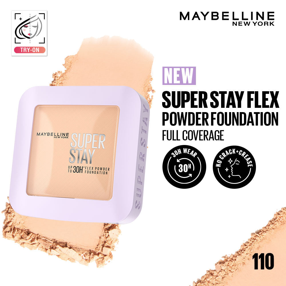 Super Stay Flex Powder Foundation Compact-30H Full Cover-for Oily Skin - 110