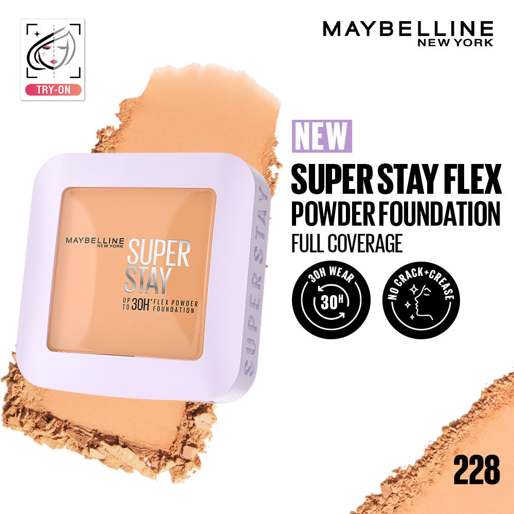 Super Stay Flex Powder Foundation Compact-30H Full Cover-for Oily Skin - 228