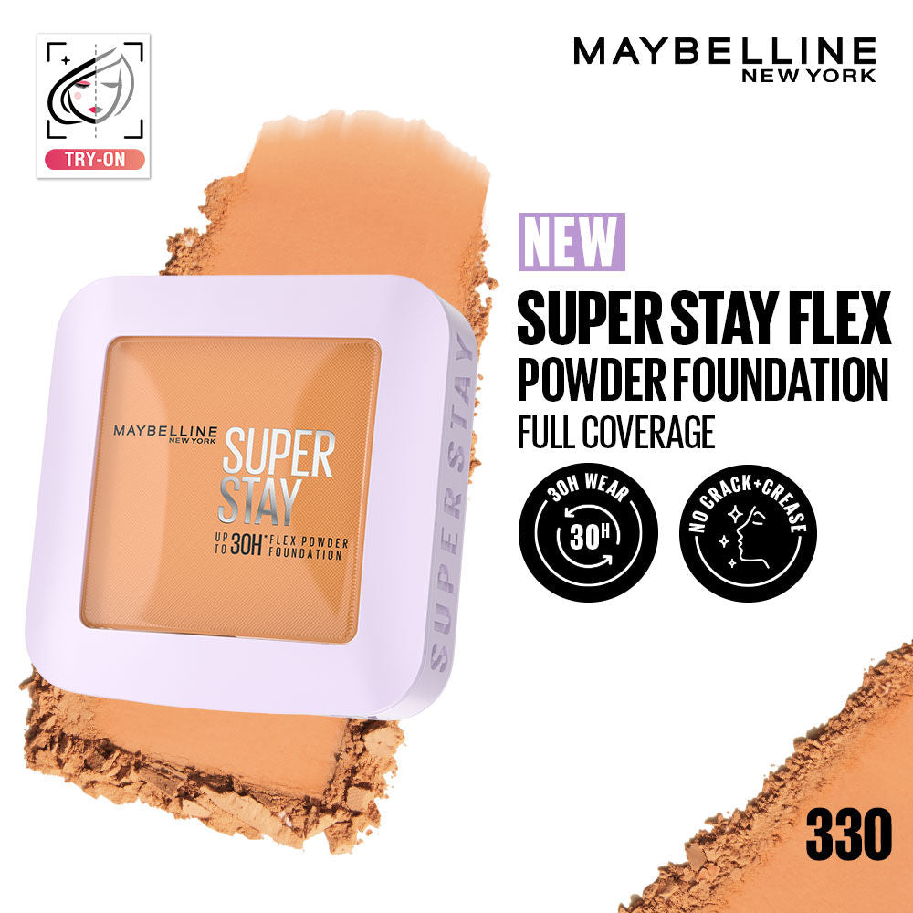 Super Stay Flex Powder Foundation Compact-30H Full Cover-for Oily Skin - 330