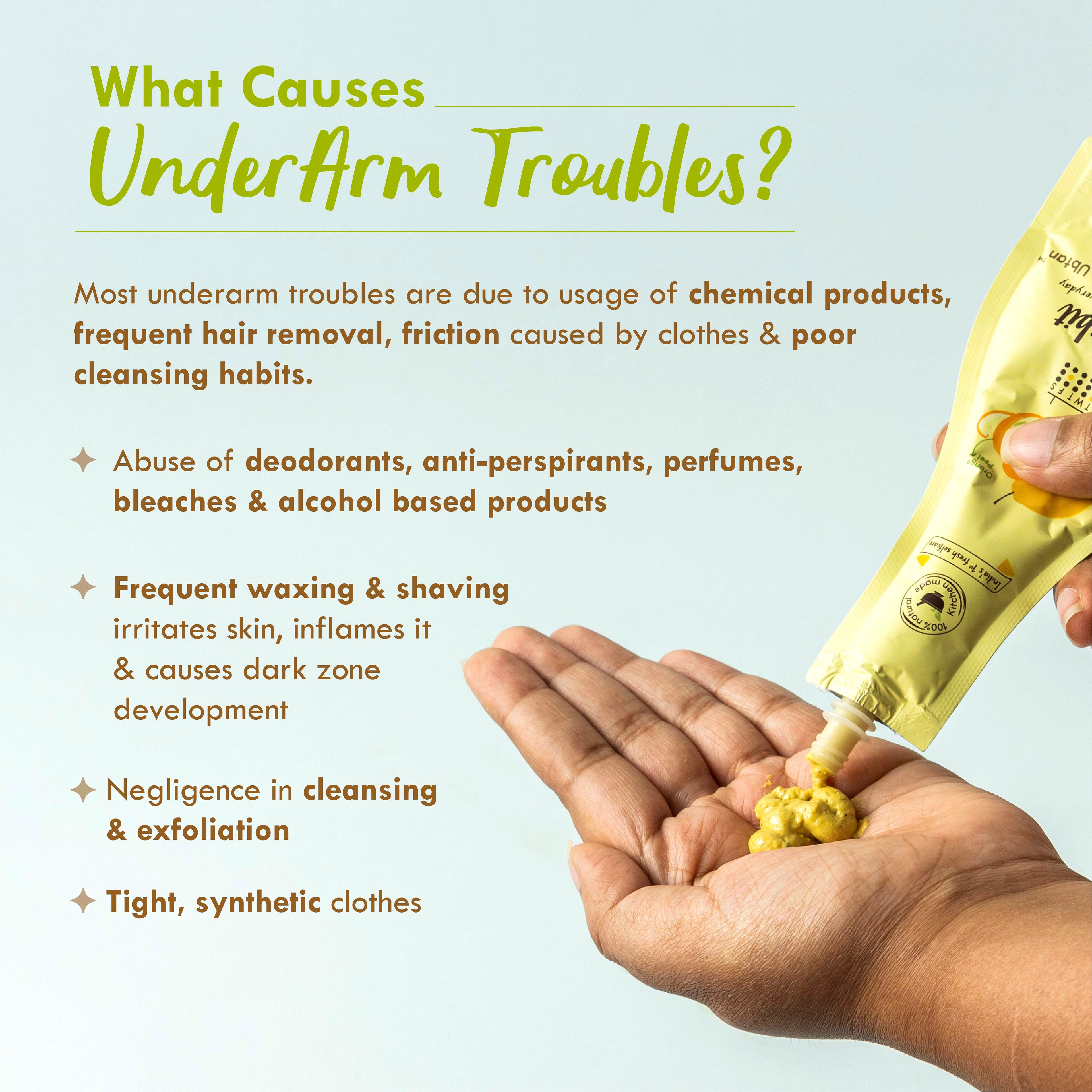 Fresh Lemon Drop Underarm Ubtan 4-in-1 Scrub