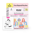 100% US Cotton 5XL + 4XXL Heavy Flow Sanitary Pads With Disposal Pouches
