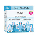 100% US Cotton 20 XXL 320 mm + 2 Liners Heavy Flow Sanitary Pads