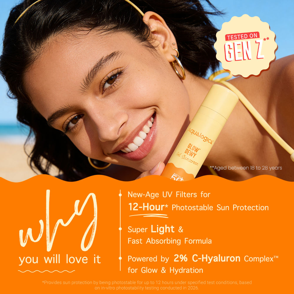 Glow+ Dewy Sunscreen Gel SPF 50+ PA++++