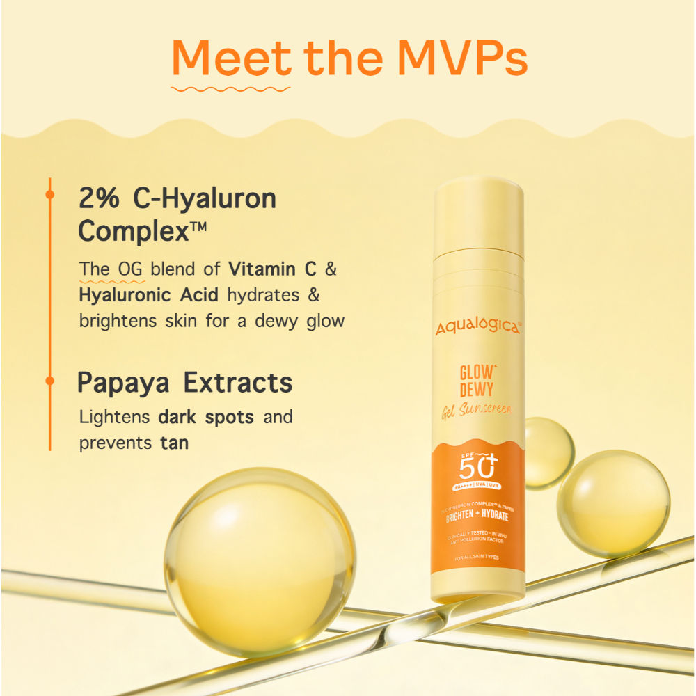 Glow+ Dewy Sunscreen Gel SPF 50+ PA++++