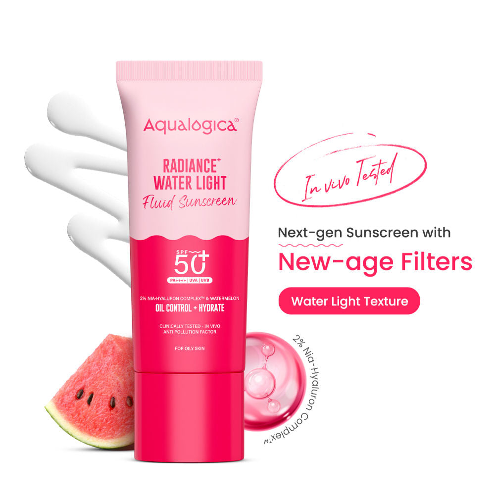 Radiance Fluid Sunscreen SPF50+ PA++++ with Niacinamide & Watermelon For Oily Skin