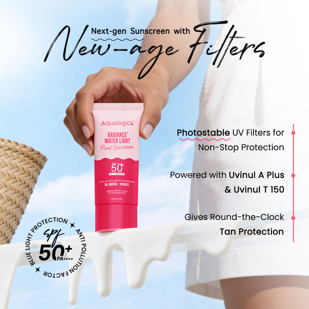 Radiance Fluid Sunscreen SPF50+ PA++++ with Niacinamide & Watermelon For Oily Skin