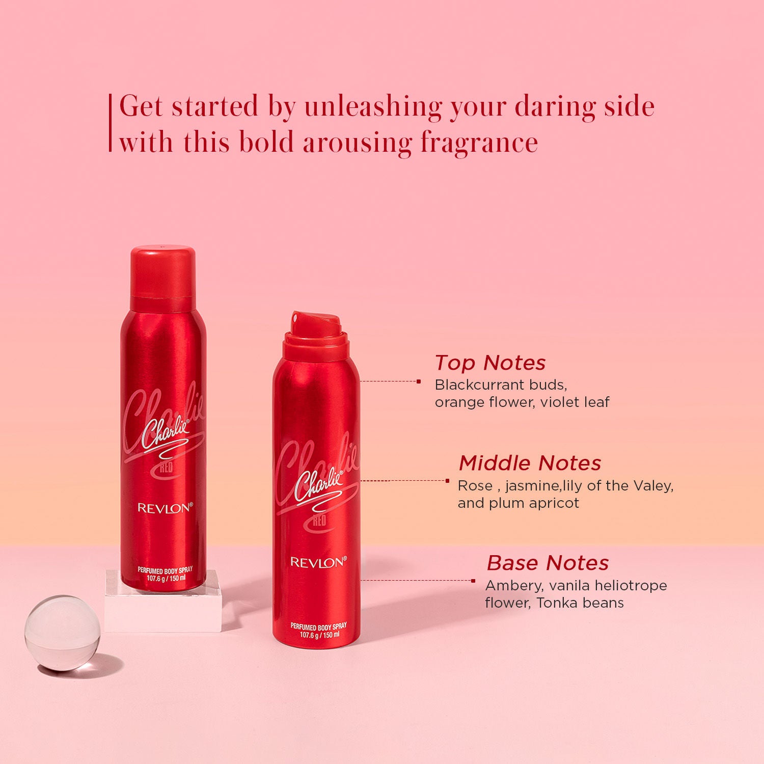 Charlie Red Perfumed Body Spray For Her