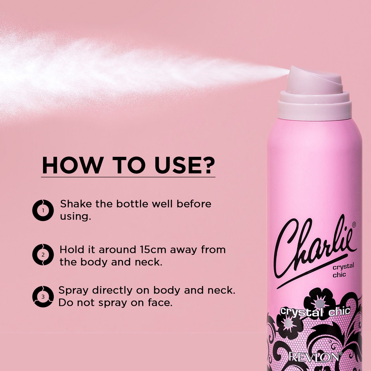 Charlie Crystal Chic Perfumed Body Spray For Her