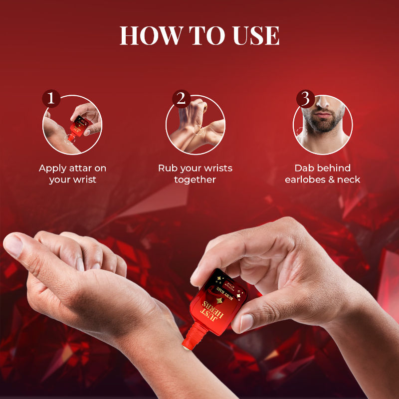 Handcrafted Long Lasting Ruby Rain Premium Attar