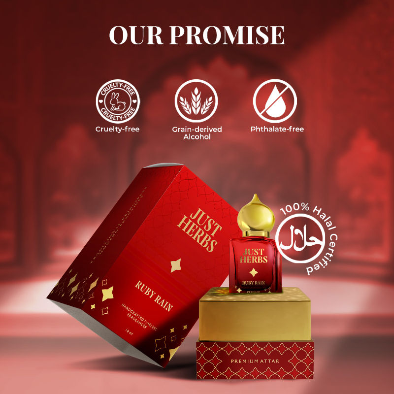 Handcrafted Long Lasting Ruby Rain Premium Attar