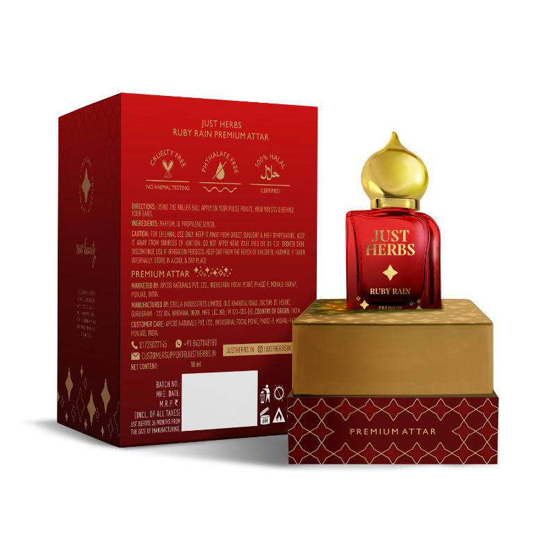 Handcrafted Long Lasting Ruby Rain Premium Attar