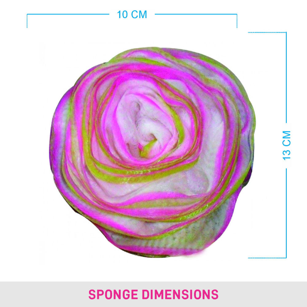 Rose Bath Sponge (BA-3/14) (Color May Vary)