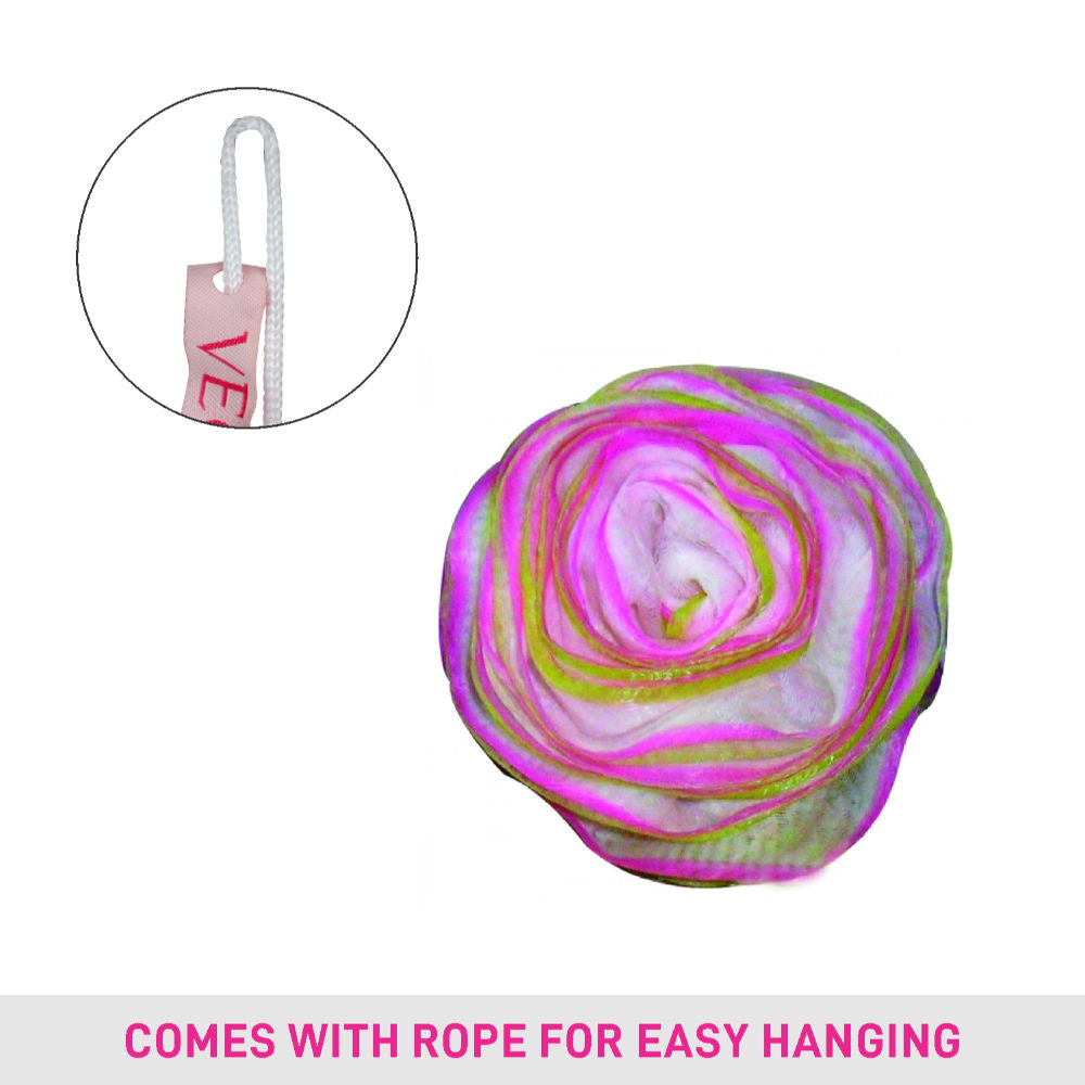 Rose Bath Sponge (BA-3/14) (Color May Vary)