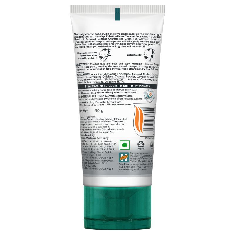 Pollution Detox Charcoal Face Scrub