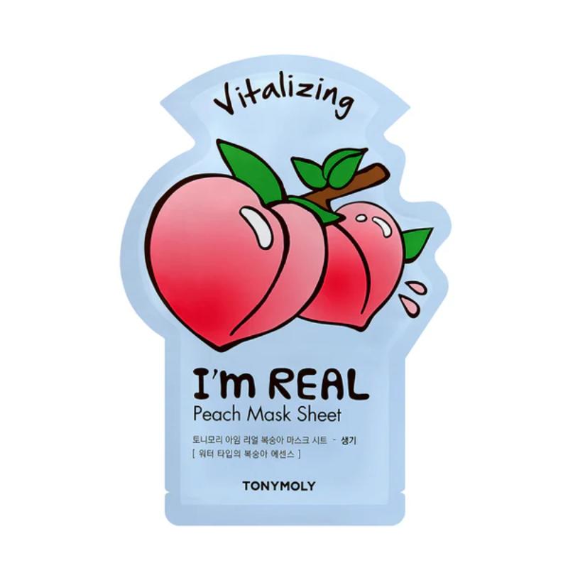 Korean I'm Peach Face Sheet Mask to Revitalize & Refresh Dull, Tired Skin