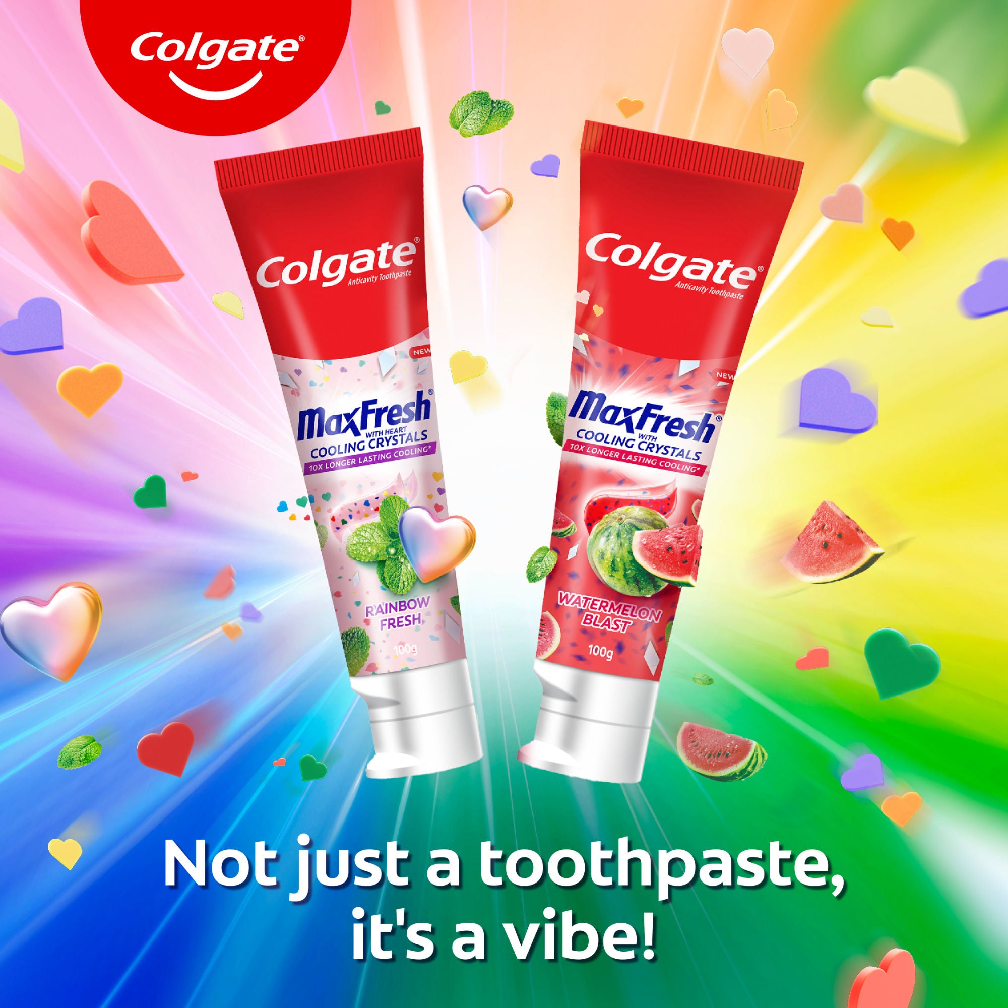 Maxfresh Rainbow Fresh Toothpaste With Cooling Crystals