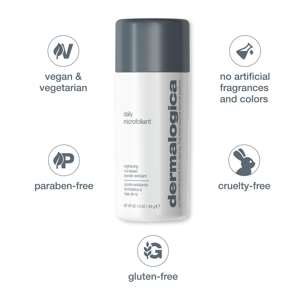Daily Microfoliant Face Scrub Mini With Salicylic Acid, Rice Bran & Papain Enzymes