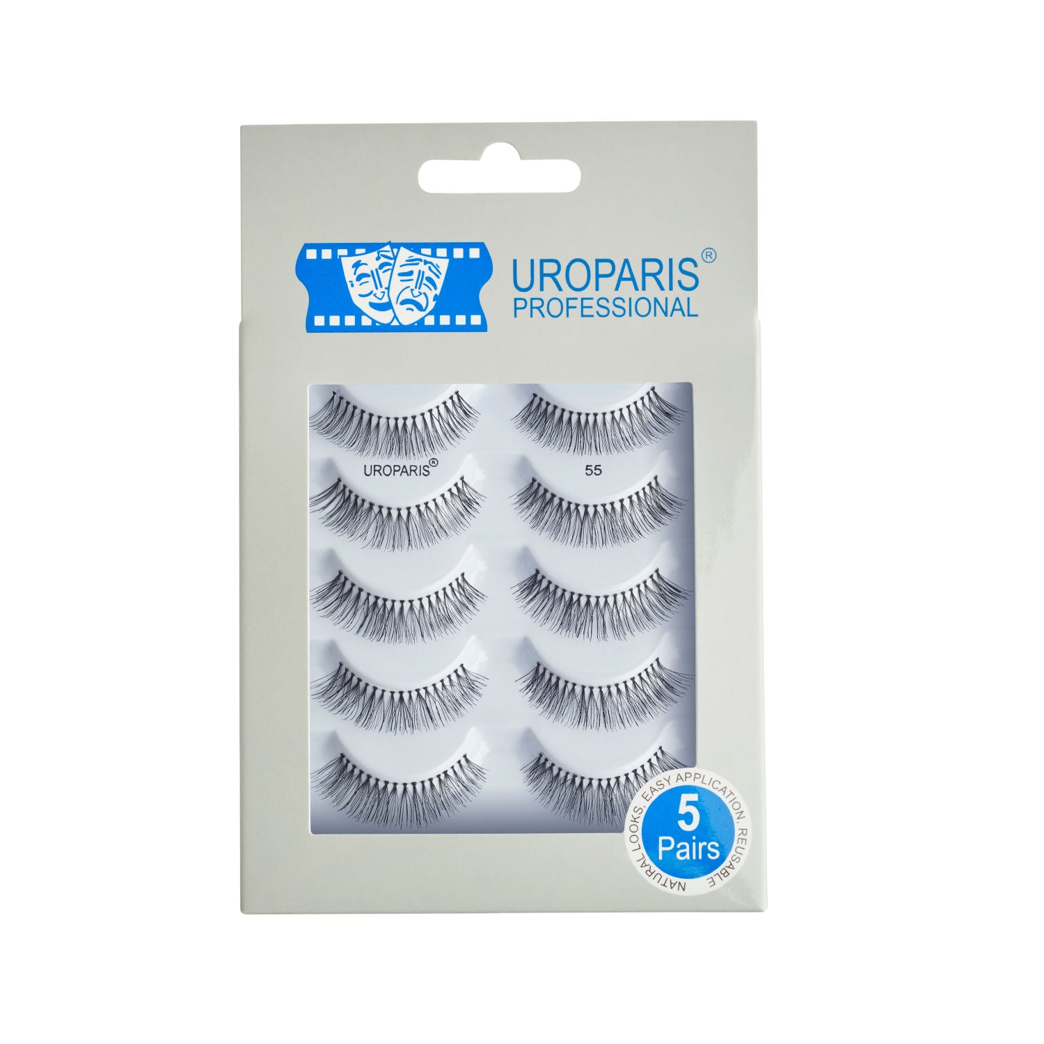 Human Hair Eyelashes 55 - Black