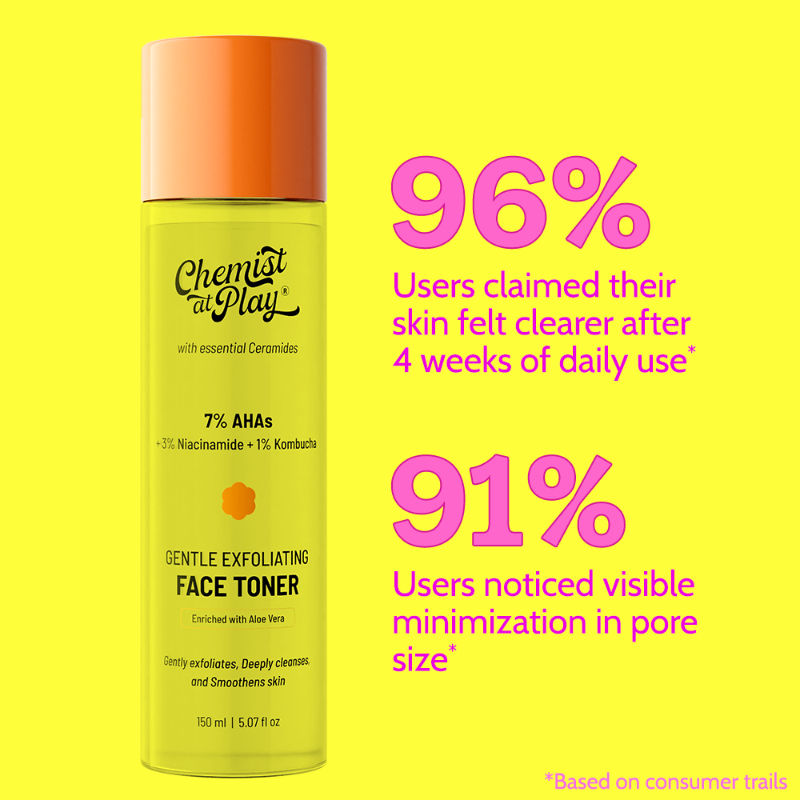 Gentle Exfoliating Face Toner For Glowing Skin