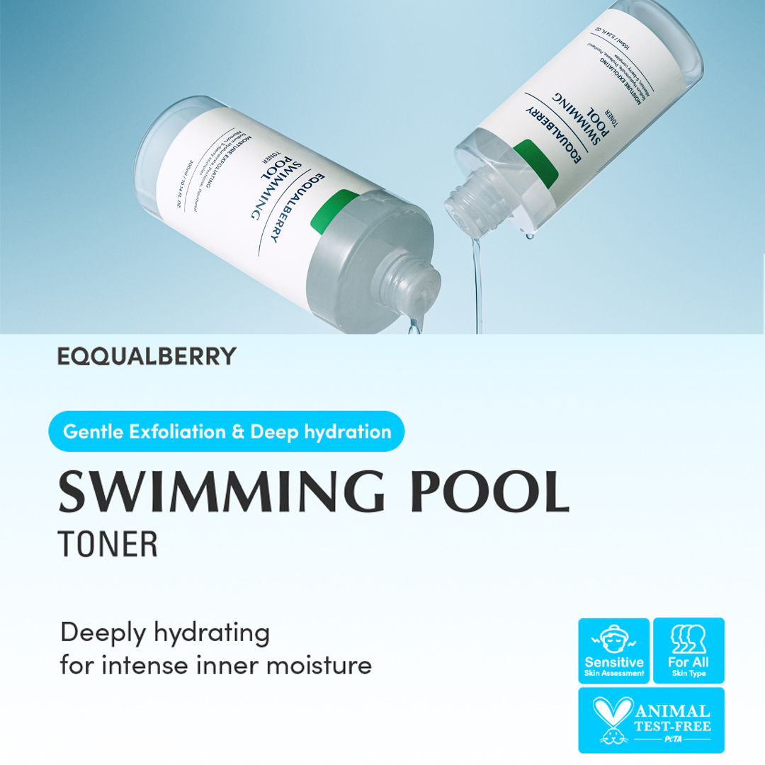 Swimming Pool Toner 5 Berry Complex & Hyaluronic Acid,Pore Refining & Gentle Exfoliation