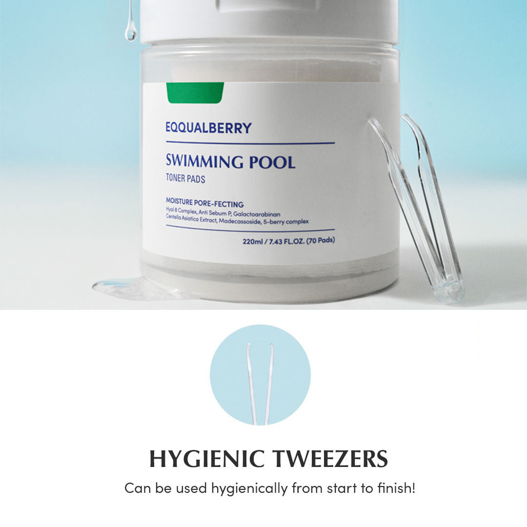 Swimming Pool Toner Pads 30pcs – Dual-Textured Pads for Pore Care & Gentle Exfoliation