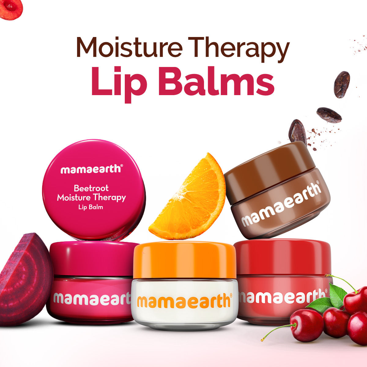 Beetroot Moisture Therapy Lip Balm with Hyaluronic Acid for Dry and Chapped Lips