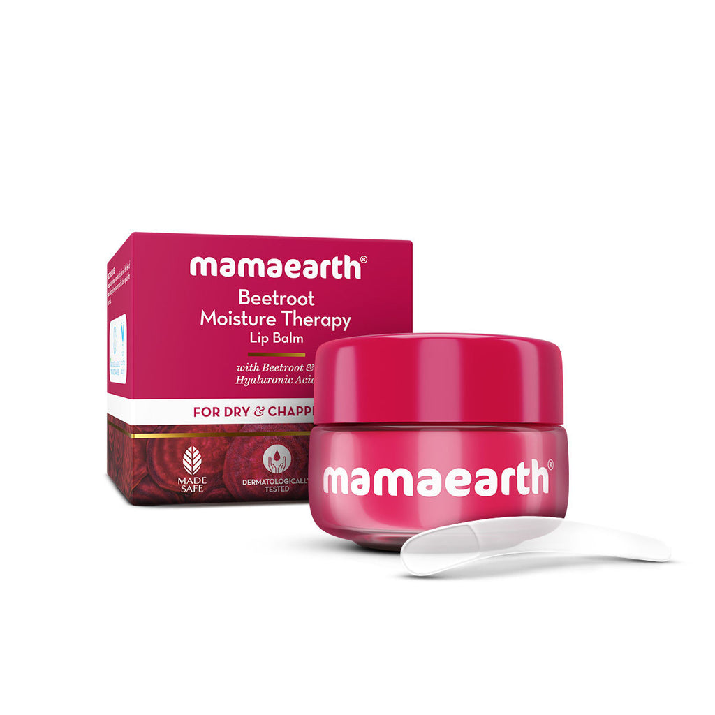 Beetroot Moisture Therapy Lip Balm with Hyaluronic Acid for Dry and Chapped Lips