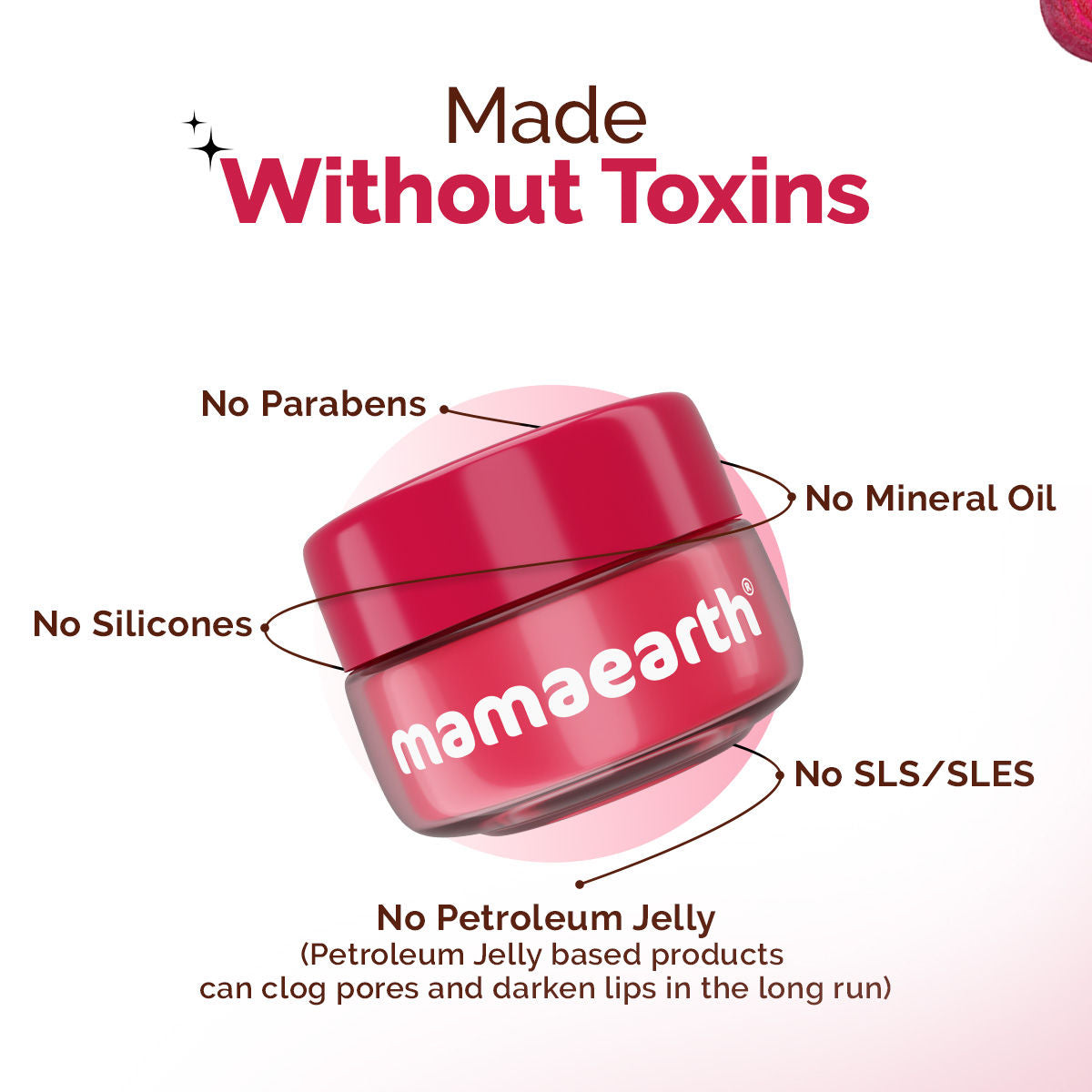 Beetroot Moisture Therapy Lip Balm with Hyaluronic Acid for Dry and Chapped Lips