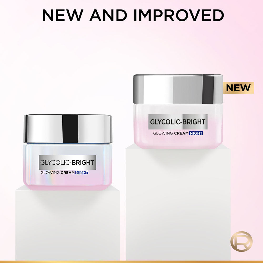Glycolic Bright Night Cream With Glycolic Acid & Niacinamide Skin Brightening Cream