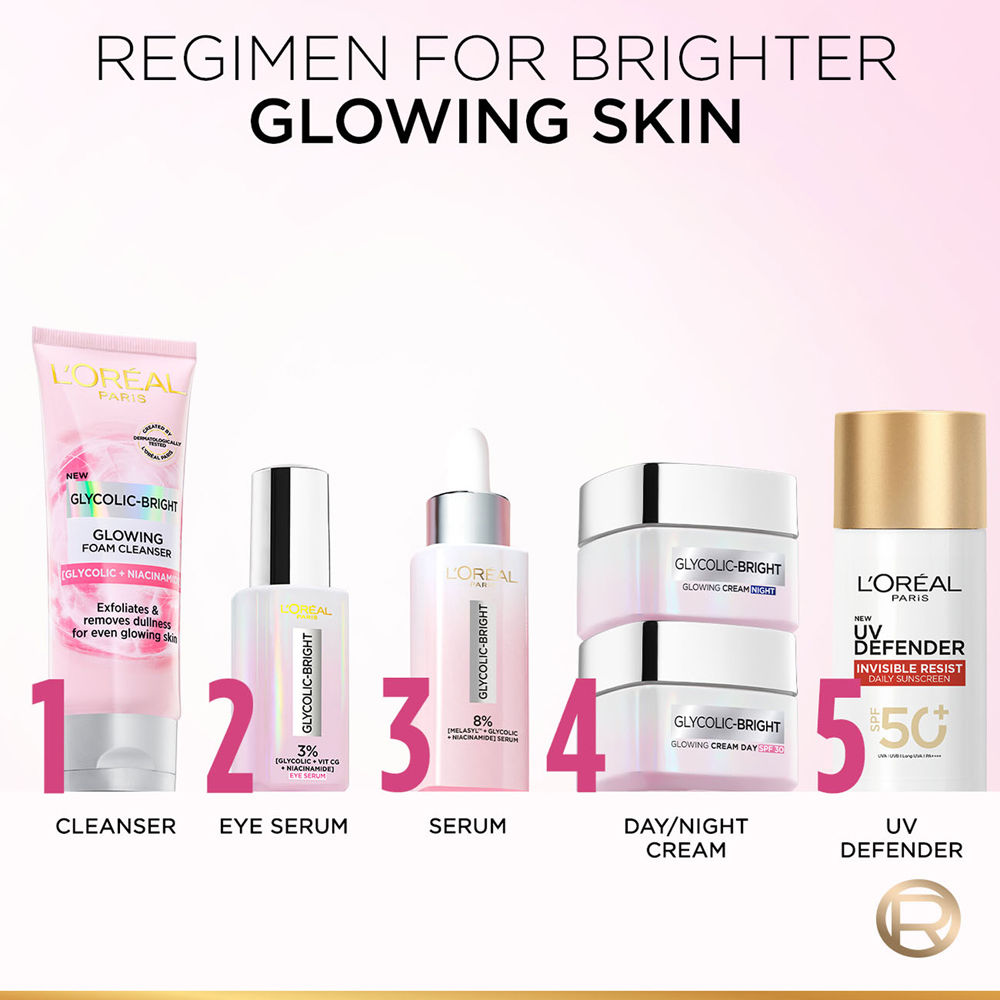 Glycolic Bright Daily Foaming Face Cleanser With Glycolic Acid For Dull Skin