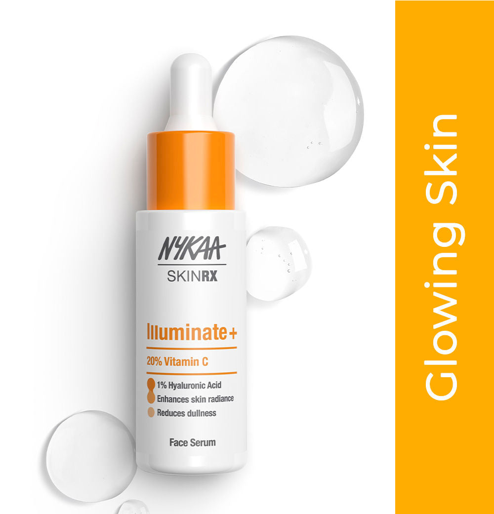 Nykaa SkinRX 20% Vitamin C + 1% Hyaluronic Acid Serum for Bright, Radiant and Hydrated Skin