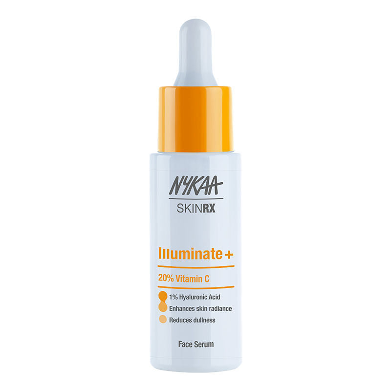 Nykaa SkinRX 20% Vitamin C + 1% Hyaluronic Acid Serum for Bright, Radiant and Hydrated Skin