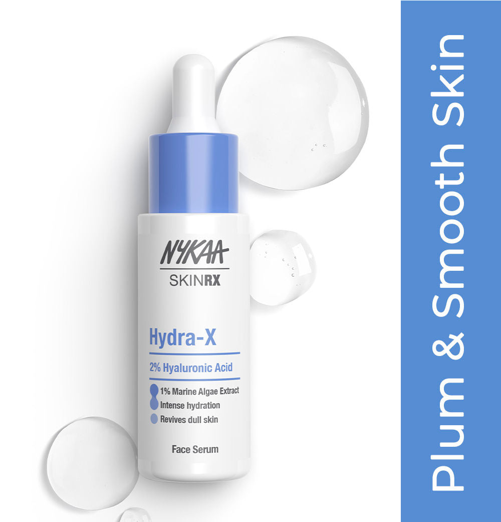 Nykaa SkinRX Hydra X with 2% Hyaluronic Acid + 1% Vitamin B5 Serum for Deep Hydration & Soft Skin