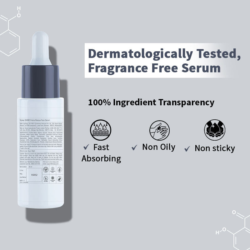 Nykaa SKINRX 2% Salicylic Acid Face Serum For Acne, Blackheads, Whiteheads & Clear Skin