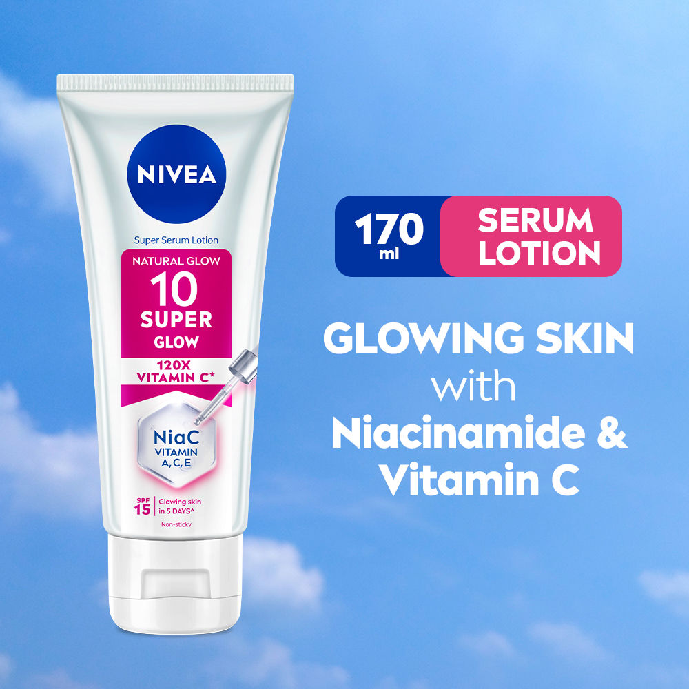 Super 10 Glow Serum Body Lotion With Niacinamide, 120X Vitamin & SPF15