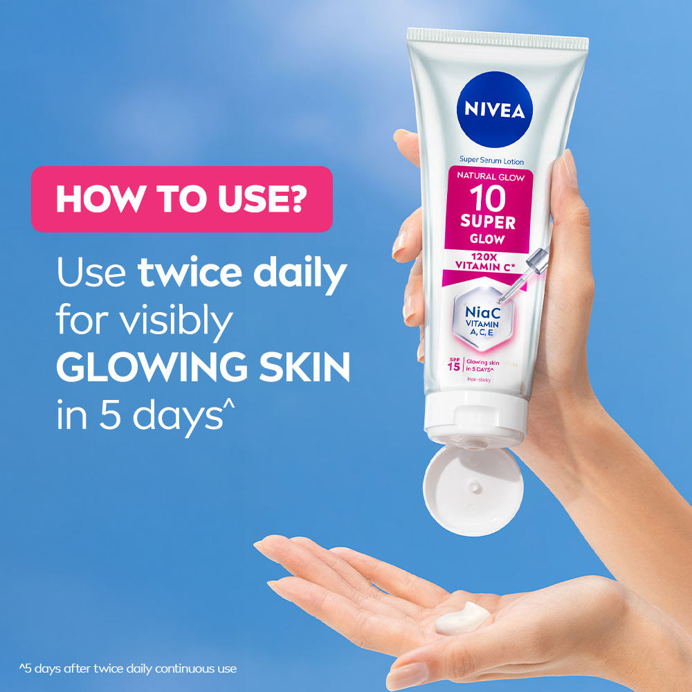 Super 10 Glow Serum Body Lotion With Niacinamide, 120X Vitamin & SPF15