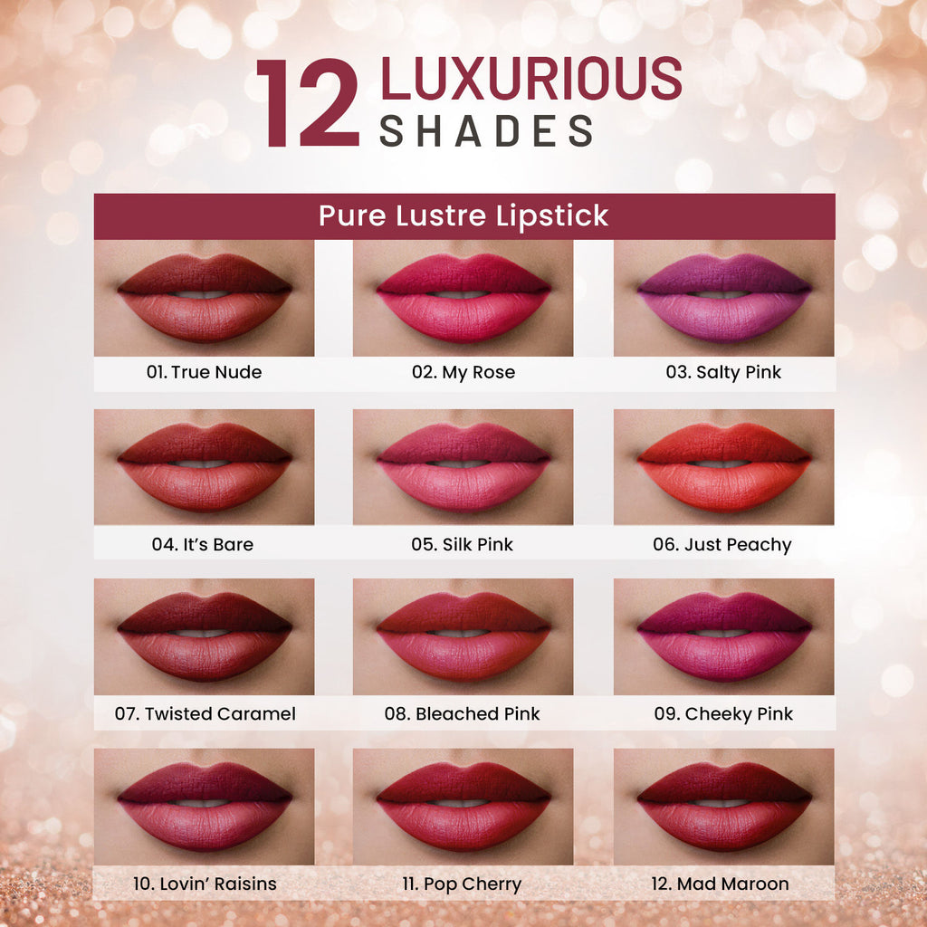 High Shine Finish Smooth Glide Pure Lustre Lipstick