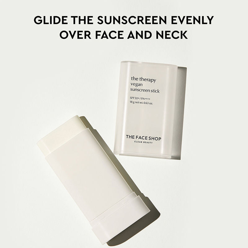 Vegan Sunscreen Stick SPF 50+ PA++++ : Korean Sun Care with Waterproof Formula
