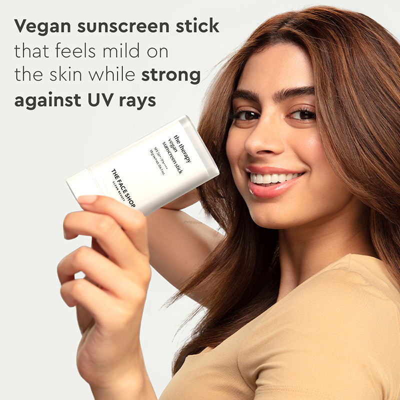 Vegan Sunscreen Stick SPF 50+ PA++++ : Korean Sun Care with Waterproof Formula