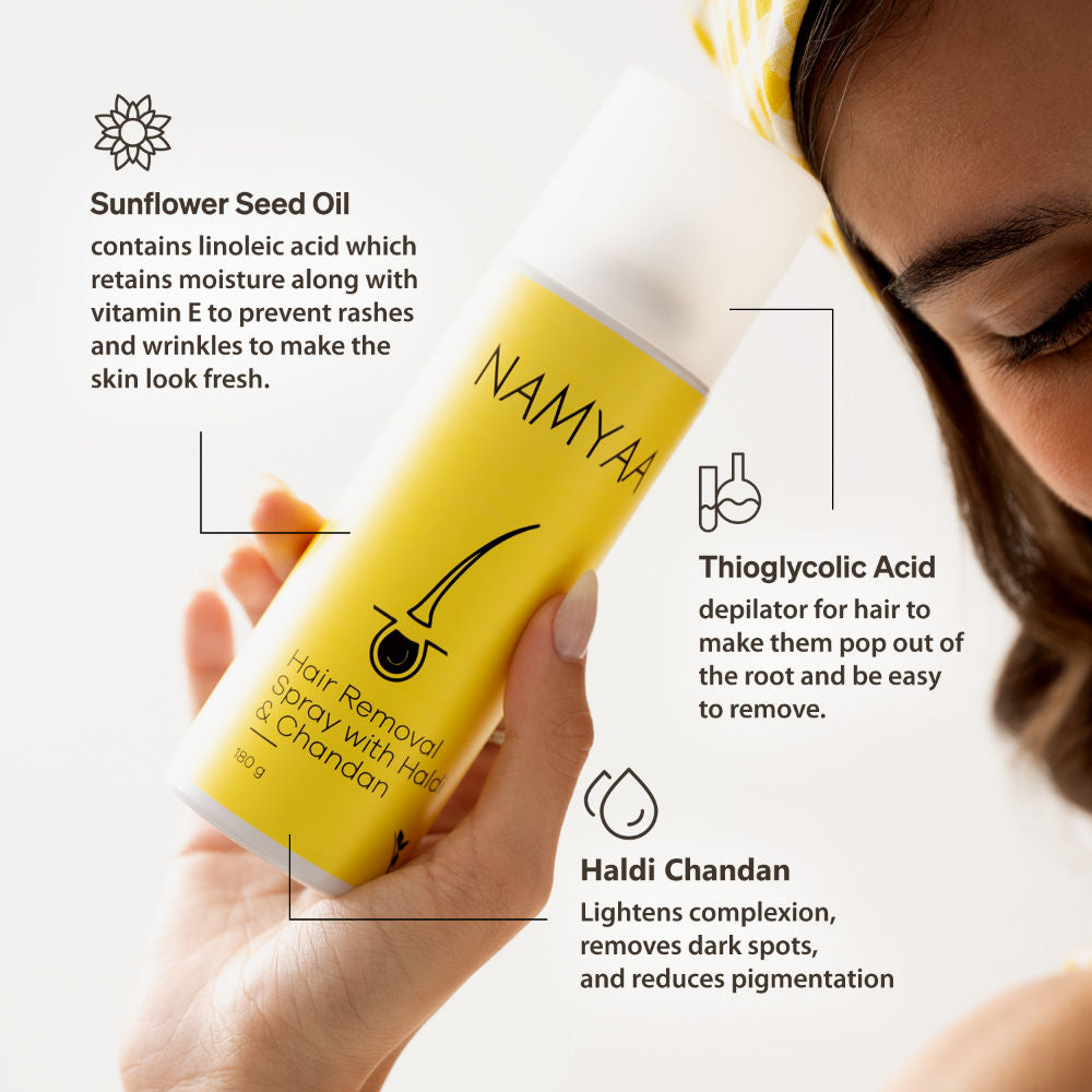 Haldi Chandan Hair Removal Cream Spray