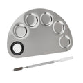 Stainless Steel Makeup Mixing Blending Palette With Spatula