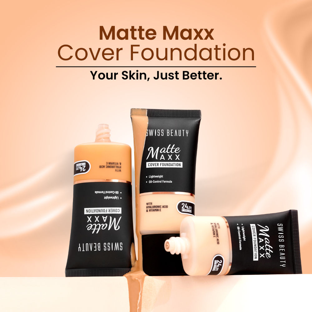 Matte Maxx Cover Foundation with Hyaluronic Acid & Vitamin E