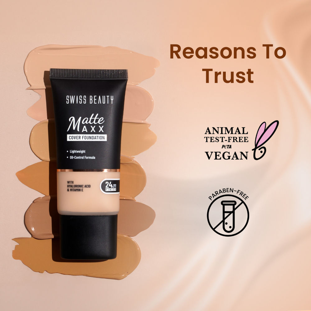 Matte Maxx Cover Foundation with Hyaluronic Acid & Vitamin E
