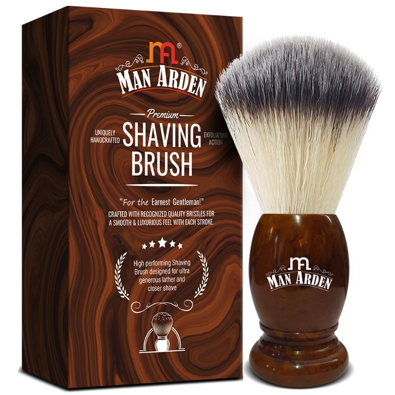 Vintage Finish Premium Shaving Brush With Ultra Soft & Absorbent Bristles Long Handle